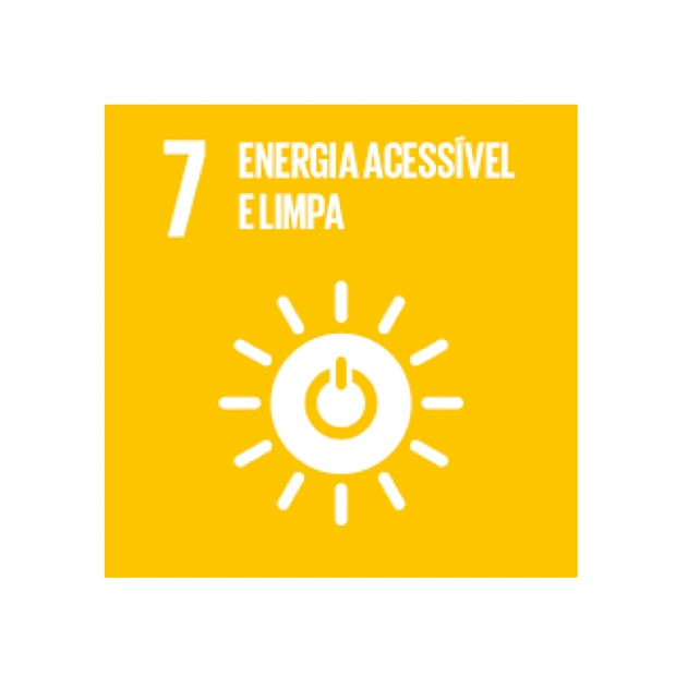  ilustração do 7º ODS energia acessível e limpa 