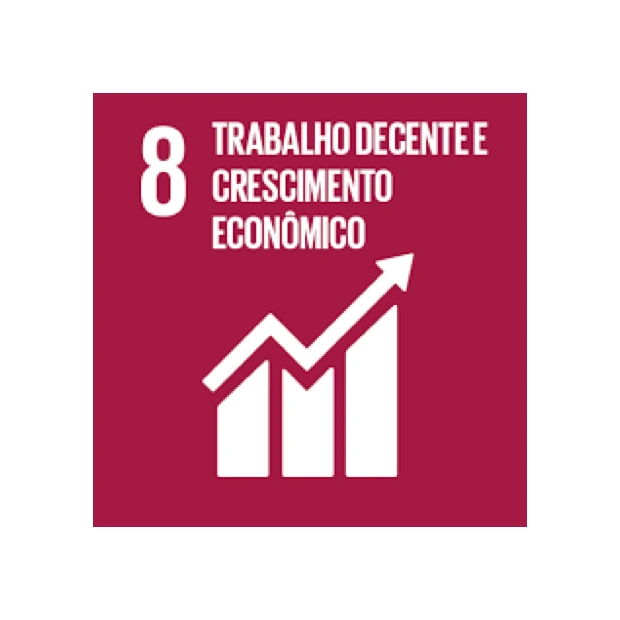  ilustração do 8º ODS trabalho decente e crescimento econômico 