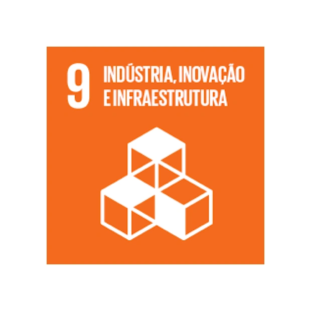  ilustração 9º ODS indústria, inovação e infraestrutura 