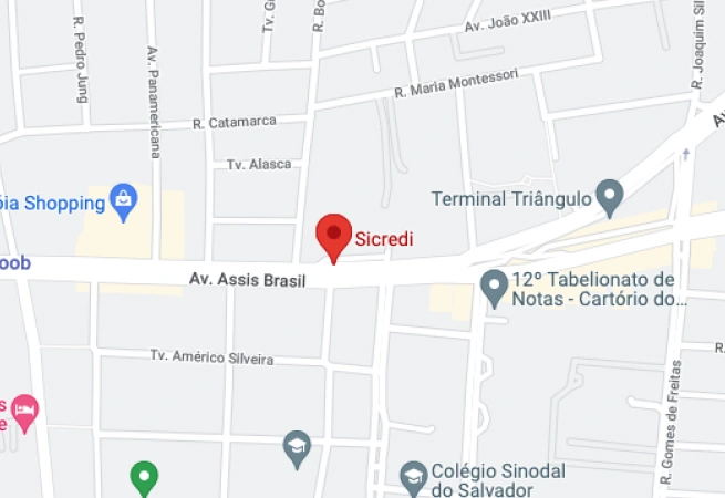  Mapa de localização do Centro Administrativo Sicredi - CAS 
